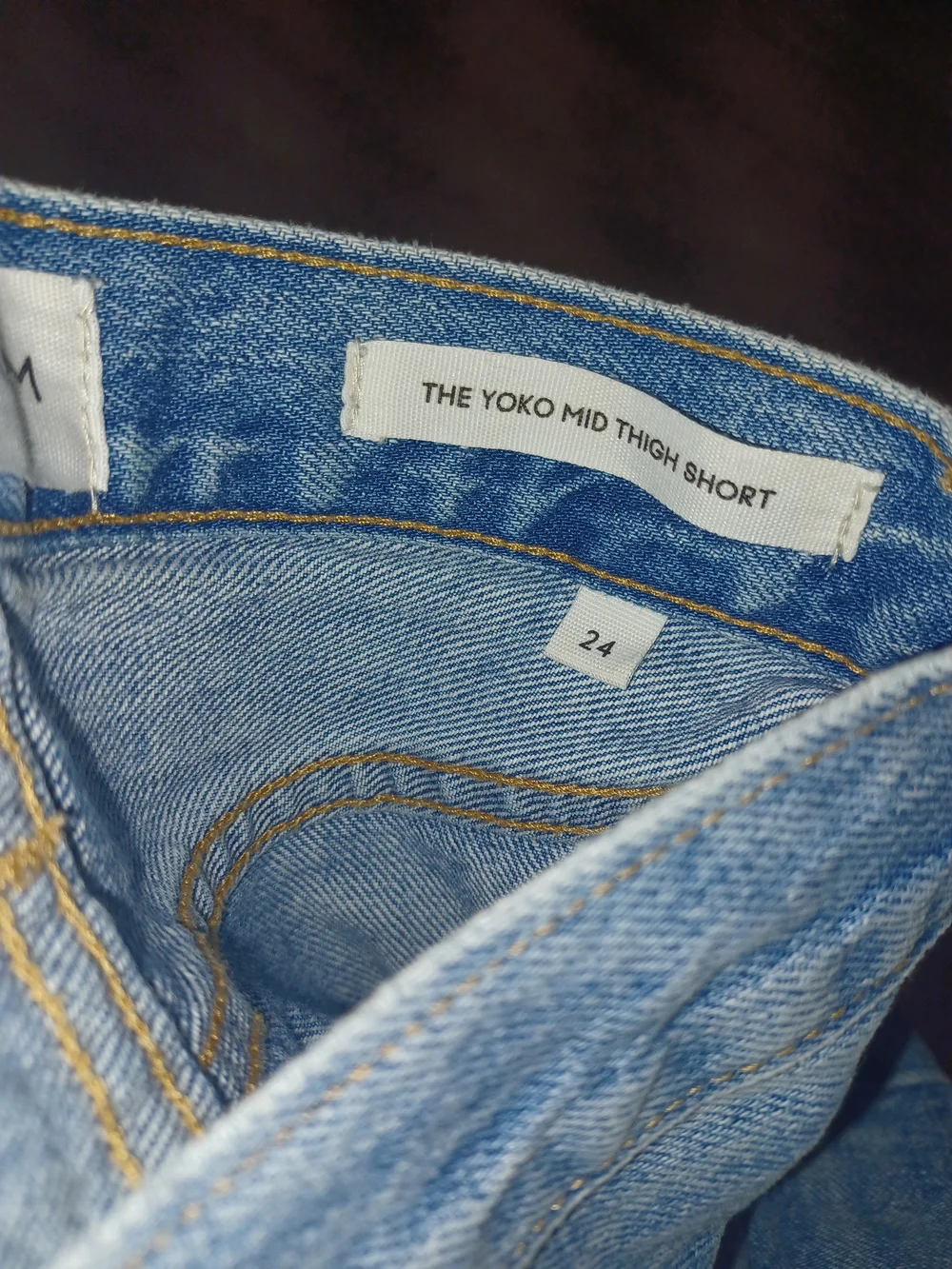 Denim Forum The Yoko Mid Thigh Light Blue Denim Cutoff Women’s Shorts